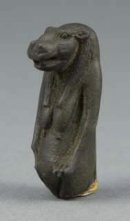 Amulet of the Goddess Tawaret (Toeris), Egypt, Third Intermediate Period, Dynasty 21-25 (1070-656... Creator: Unknown.