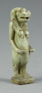 Amulet of Taweret, Egypt, Third Intermediate Period-Late Period (about 1069-332 BCE). Creator: Unknown.