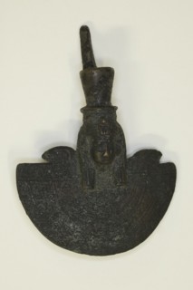Amulet of an Aegis with the Head of the Goddess, Egypt, Third Intermediate Period-Late Period... Creator: Unknown.