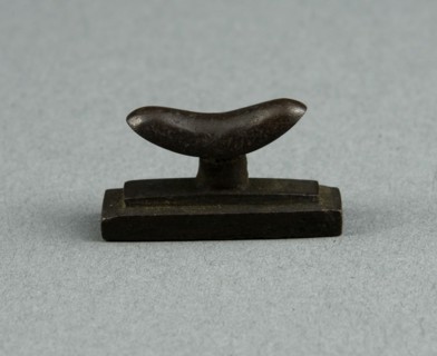 Amulet of a Headrest, Egypt, Third Intermediate Period, Dynasty 21-25 (1070-656 BCE). Creator: Unknown.