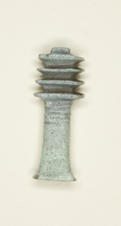 Amulet of a Djed Pillar, Egypt, Third Intermediate Period, Dynasty 21-25 (1070-656 BCE). Creator: Unknown.