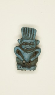 Amulet of the God Bes, Egypt, Third Intermediate Period, Dynasty 21-25 (1070-656 BCE). Creator: Unknown.