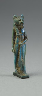 Amulet of a Lion-Headed Goddess, Egypt, Ptolemaic Period (304-30 BCE). Creator: Unknown.