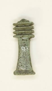 Amulet of a Djed Pillar, Egypt, Late Period, Dynasties 26-31 (664-332 BCE). Creator: Unknown.