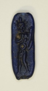 Amulet of the God Harpocrates or Horus-Helios with Cornucopia, Egypt, Roman Period (30 BC-AD 395). Creator: Unknown.