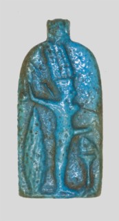 Amulet of the God Amun-Ra Kamutef, Egypt, Late Period, Dynasty 26-31 (664-332 BCE). Creator: Unknown.