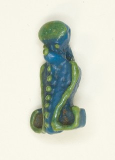 Amulet of a Uraeus with Sun Disk, Egypt, Late Period, Dynasty 26-31 (664-332 BCE). Creator: Unknown.