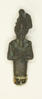 Amulet of the God Osiris, Egypt, Third Intermediate-Late Period (about 1070-332 BCE). Creator: Unknown.