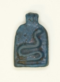 Amulet of a Serpent on a Stela, Egypt, Third Intermediate Period (about 1070-664 BCE). Creator: Unknown.