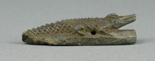 Amulet of a Crocodile, Egypt, New Kingdom-Third Intermediate Period (about 1500-664 BCE). Creator: Unknown.