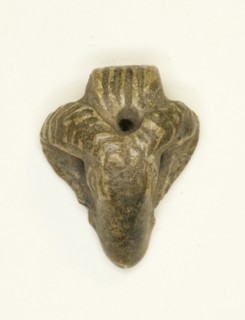 Amulet of a Ram's Head, Egypt, New Kingdom-Third Intermediate Period (about 1550-664 BCE). Creator: Unknown.