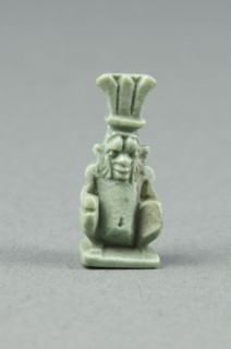 Amulet of the God Bes, Egypt, Late Period, Dynasty 26-31 (664-332 BCE). Creator: Unknown.