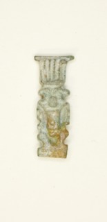 Amulet of the God Bes, Egypt, Late Period, Dynasty 26-31 (664-332 BCE). Creator: Unknown.