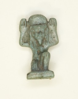 Amulet of the God Shu, Egypt, Late Period, Dynasty 26-31 (664-332 BCE). Creator: Unknown.