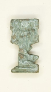 Amulet of the God Shu, Egypt, Late Period, Dynasty 26-31 (664-332 BCE). Creator: Unknown.