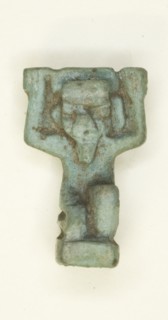 Amulet of the God Shu, Egypt, Third Intermediate Period-Late Period, Dynasty 21-31 (abt 1069-332 BCE Creator: Unknown.