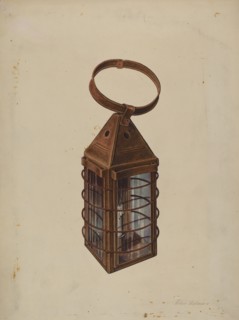 Lantern, c. 1938. Creator: Arthur Matthews.
