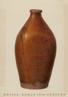 Bottle, c. 1937. Creator: John Matulis.