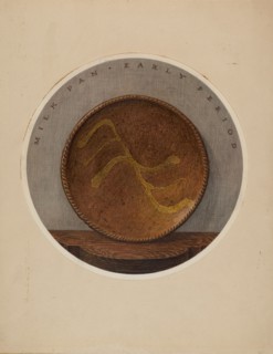 Small Plate or Saucer, c. 1937. Creator: John Matulis.