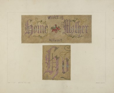 Sampler, 1935/1942. Creator: Frank Maurer.
