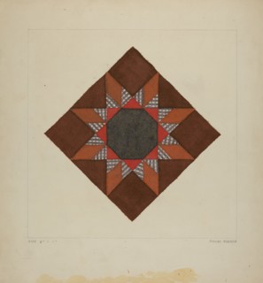 Quilt Block, 1935/1942. Creator: Frank Maurer.