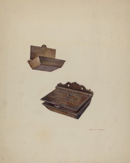 Iron Match Safe, c. 1941. Creator: Stanley Mazur.
