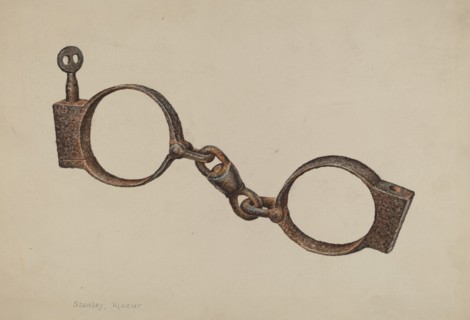 Slave Handcuffs, c. 1938. Creator: Stanley Mazur.