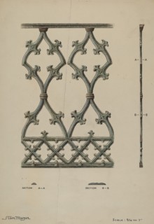 Cast Iron Balcony, c. 1936. Creator: Stanley Mazur.