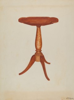 Tip-table or Cant-table, 1937. Creator: William McAuley.