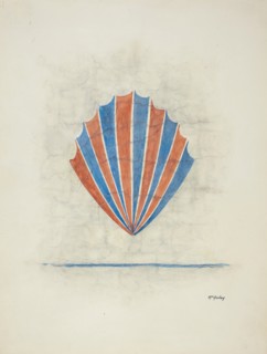 Restoration Drawing: Wall Painting, 1938. Creator: William McAuley.