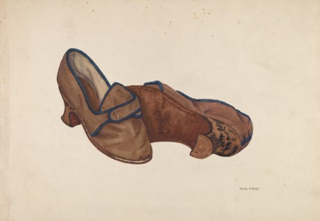 Ladies' Slippers, c. 1939. Creator: Frank McEntee.