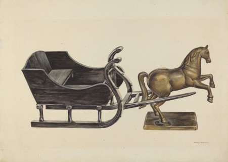 Toy Sleigh, c. 1937. Creator: James McLellan.