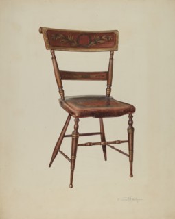 Painted Chair, 1938. Creator: Kurt Melzer.