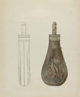 Powder Flask, c. 1936. Creator: Kurt Melzer.