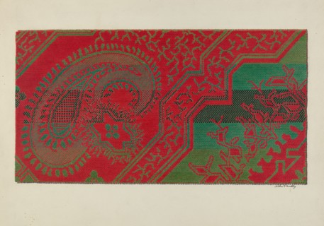 Carpet, c. 1940. Creator: Merkley, Arthur G..