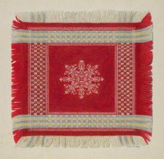 Table Napkin, c. 1940. Creator: Merkley, Arthur G..