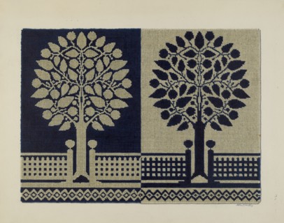 Tyler Coverlet, 1935/1942. Creator: Merkley, Arthur G..