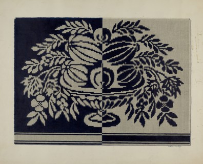 Tyler Coverlet, c. 1942. Creator: Merkley, Arthur G..