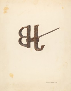 Branding Iron, 1938. Creator: Alfonso Moreno.