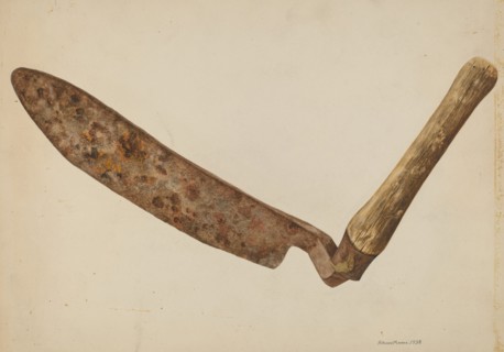 Hay Knife, c. 1938. Creator: Alfonso Moreno.