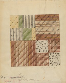 Quilt Square, 1935/1942. Creator: Ralph N. Morgan.