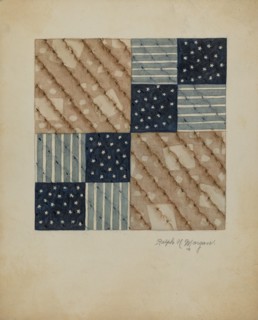 Quilt Pattern, 1935/1942. Creator: Ralph N. Morgan.