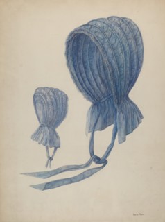 Bonnet, c. 1942. Creator: Stella Mosher.
