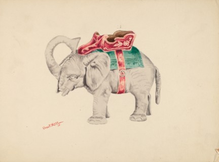 Bank: Elephant, 1938. Creator: Charles Moss.