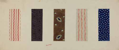 Quilt Patches, 1938. Creator: Charles Moss.