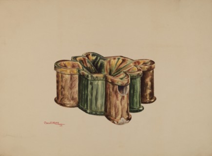 Cuspidor, 1938. Creator: Charles Moss.