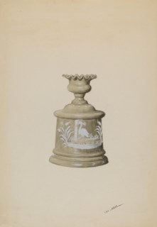 Trinket Box with Lid, c. 1936. Creator: Charles Moss.