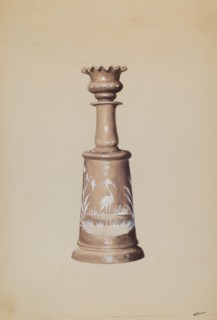 Scent Bottle with Stopper, c. 1936. Creator: Charles Moss.