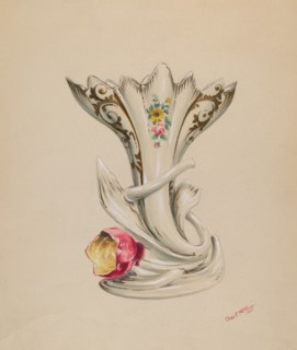 Vase, c. 1937. Creator: Charles Moss.