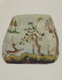 Chair Seat, 1935/1942. Creator: Elizabeth Moutal.
